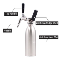 Nouvelle bouteille de café en acier inoxydable à paroi unique 32oz Mini Ice Cold Nitro Brew