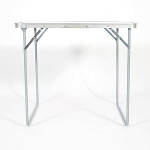QM 80cm <b>Portable</b> Aluminum <b>Table</b> Lightweight Modern Design Foldable Picnic Camping Furniture for Outdoor Dining for Courtyard - Product Image 4