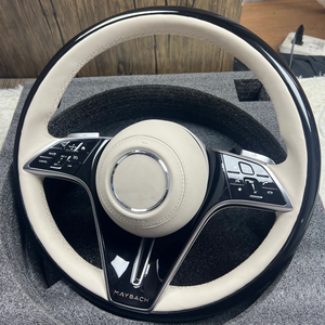 Volantes Estilo <span class=keywords><strong>Maybach</strong></span> Mejorados para Mercedes-Benz Clase C/Clase E/Clase S S400/S450/GLS, Cuero Personalizable en Color Caoba - Product Image 5