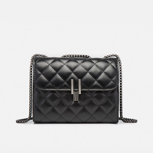 Bolso de Hombro Xiaoxiangfeng para Mujer, Primavera-Otoño, Moda, PU, con Cierre de Diamantes, Cadena, Tamaño Mediano, Estilo Europeo Retro - Product Image 4