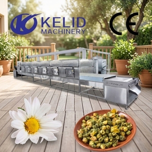 Nuova Macchina Industriale Automatica a Microonde per Disinfestazione e Sterilizzazione di Fiori di Camomilla Essiccati - Product Image 1