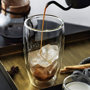 Tasse à thé en <span class=keywords><strong>verre</strong></span> Borosilicate, style européen à <span class=keywords><strong>Double</strong></span> <span class=keywords><strong>paroi</strong></span> en <span class=keywords><strong>verre</strong></span> Borosilicate - Product Image 4