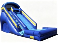 Toboggan aquatique gonflable de qualité commerciale avec piscine pour enfants et adultes, parc aquatique extérieur, logo personnalisé
