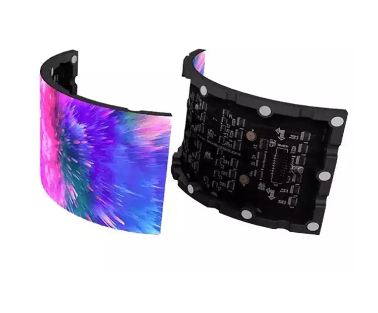 Indoor SMD Full Color LED Screen P2 P2.5 P3 P4 P5 Flexible LED Panel RGB Curved Flexible LED Board Soft Led Module