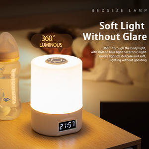 Factory Price Rechargeable Smart Night <b>Light</b> With 3 Colors Eye-friendly <b>Touch</b> LED Clock <b>Bedside</b> Lamp Ambient <b>Light</b> - Product Image 3
