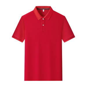 Promotional Polo Shirt Solid Color Cotton Short Sleeve Daily Wear Uniforms - Product Image 2