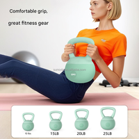 Kettlebell de PVC Suave para Mujeres - Ejercicio en Casa y Adelgazamiento, Equipo de Ejercicio Ligero y Duradero para Tonificar y Cardio