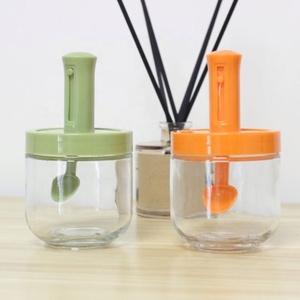 Customization Glass <b>Spice</b> <b>Jar</b> <b>Spice</b> Seasoning Glass <b>Jar</b> Retractable Round BBQ <b>Spice</b> <b>Jar</b> Spoon Lid Integrated Pot - Product Image 6