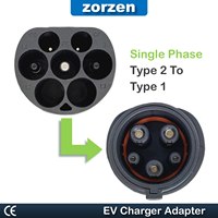 Evzouse Type2 à J1772 convertisseur de charge de voiture électrique mâle Type1 à Type2 adaptateur de chargeur Ev femelle Type 2 à Type 1 adaptateur Ev