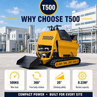 Promotion : Mini-chargeuse tout-terrain télécommandée multifonctionnelle, véhicule d'ingénierie sur chenilles, mini-dumper