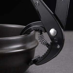 Pot en pierre de style coréen Bibimbap pinces spéciales antidérapantes anti-brûlures en métal <span class=keywords><strong>poulet</strong></span> braisé ustensiles commerciaux noirs - Product Image 3