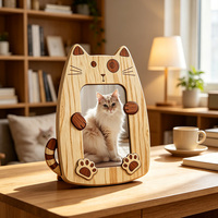 Cadre photo en bois en forme de chat découpé au laser, cadre photo animal en bois naturel, décoration de bureau, cadeau, vente en gros directe d'usine