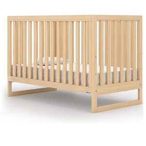 La cama de bebé esencial para recién nacido se adapta al colchón de cuna estándar Base de cama ajustable natural Cuna convertible Austin 3 en 1 para bebé - Product Image 3