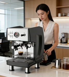 เครื่องทำกาแฟเอสเพรสโซ่แบบกึ่งอัตโนมัติ รุ่น CM808 ความจุถังน้ำ 3.6 ลิตร กำลังไฟ 3500 วัตต์ ยี่ห้อ HY ขายดี พร้อมฟังก์ชั่นทำคาปูชิโน่ หัวชงเดี่ยว - Product Image 1