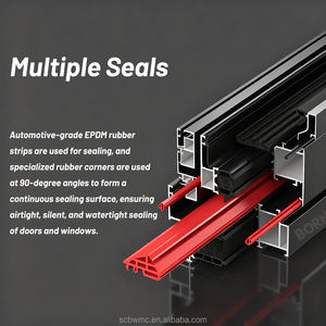 <span class=keywords><strong>Porte</strong></span> à battant en verre à double vitrage à arche française vintage, remplie d'argon, insonorisée, avec <span class=keywords><strong>cadre</strong></span> en aluminium pour maisons - Product Image 5