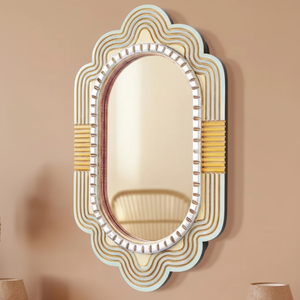 Miroirs ovales vintage pour salon, chambre à coucher, salle de bain, entrée - Product Image 1