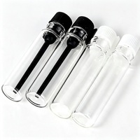 Flacons en verre transparent miniatures de 0,5 ml, 1 ml, 2 ml, 3 ml, flacons d'échantillon de parfum, petits flacons vides pour tester les parfums
