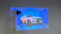 Mur interactif de graffitis numériques multijoueurs avec projection LED, écran tactile, bombe électronique et jeux de peinture murale 3D