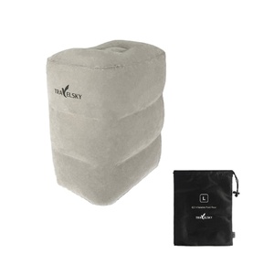 Trẻ em Người lớn máy bay du lịch gối có thể điều chỉnh chiều cao du lịch <span class=keywords><strong>Inflatable</strong></span> chân phần còn lại gối lớn Van đệm - Product Image 4