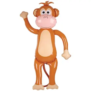 factory promotional customized giant PVC inflatable monkey 5 feet tall big monkey blow up toy for kids