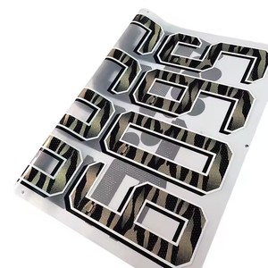 Tùy Chỉnh Bóng Đá Jersey Số Nhiệt Báo Chí Chữ Sticker Truyền Nhiệt Chữ Và Số Sắt Trên Bản Vá Cho Áo Đồng Phục - Product Image 2