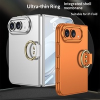 Compatible avec 18 Ultra pour étui de téléphone pliable Duo avec support anneau en PC et protection d'écran
