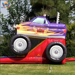 Combo Inflable Hot Wheels Monster Truck Jumper con Tobogán, Juego Inflable de PVC de 8x4x5m para Diversión - Product Image 4