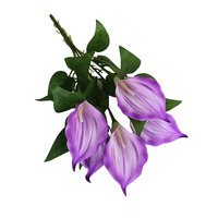 Fleur artificielle Calla Lily à toucher réaliste, modèle XMTL-336, petite taille, pour décoration intérieure et extérieure
