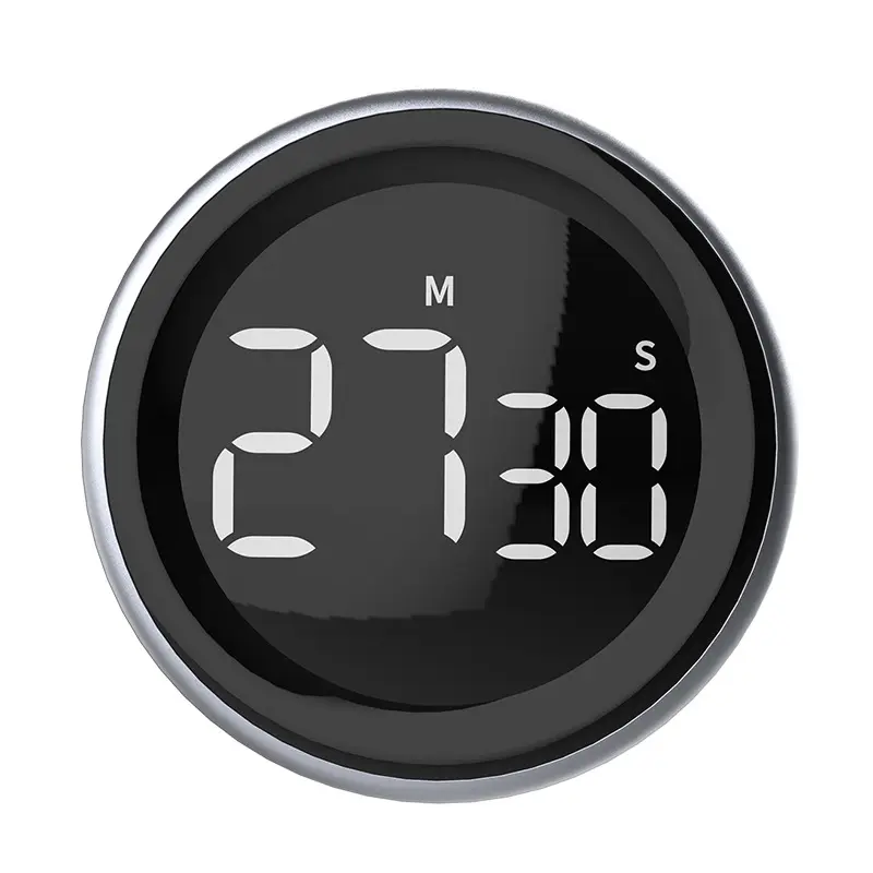 WMT52 multi-פונקציה עגולה מטבח מסתובב שעון גדול מסך LED LCD שעון מעורר אלקטרוני דיגיטלי מטבח טיימר