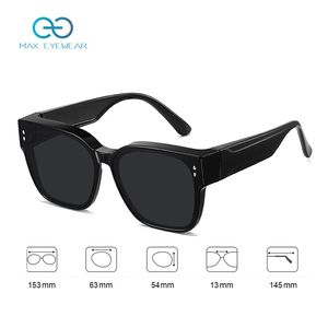 Lunettes de soleil carrées à grande monture, à porter par-dessus, pour la conduite, le sport, coupe-vent, avec logo personnalisé, 2023 - Product Image 4