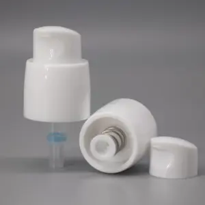 Pompa di trattamento pompa per crema in plastica bianca da 18mm 20mm pompa per il trattamento del sapone liquido pompa per lozione esterna