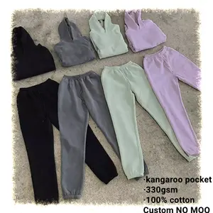 S-2XL Women Jogger Set 2 Pieces Winter Warm Feeling Regular Hoodie True US Size Profit Clothing