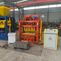 Machine automatique de fabrication de briques en ciment QT4-28 à faible investissement, pour blocs creux et pavés