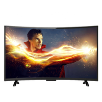 Téléviseur LED intelligent 32 pouces à écran incurvé, Full HD, Wi-Fi, montage mural, 12V DC AC, en stock, pas cher