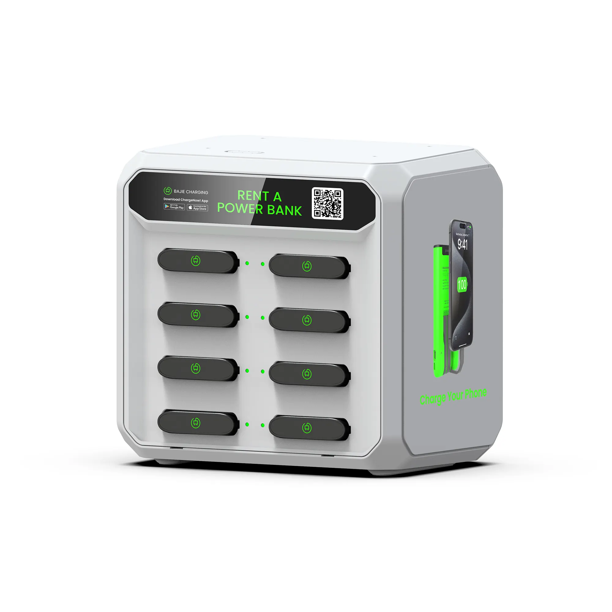 6000mah new trending products innovation sharing 8 slots sharing powerbank station charging vending machine commercial outdoor