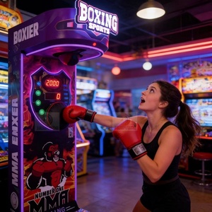 Boxing Champion Arcade Street Amusement Coin Operated <strong>Games</strong> <strong>Electronic</strong> Boxing Sports Punching Bag Vending Machine Price - Product Image 3