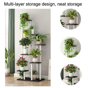 Supporto per <span class=keywords><strong>piante</strong></span> a 7 livelli di Design Vintage per uso domestico ripiano per fiori ad angolo e Rack multistrato per giardino e <span class=keywords><strong>balcone</strong></span> - Product Image 4