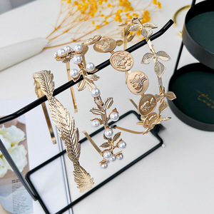 Diadema de Hojas de Aleación Estilo Europeo Americano Vintage para Novia, Corona Elegante para Aniversario de Boda, Horquilla para el Cabello para Mujer - Product Image 3