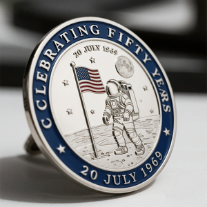 Pin de esmalte satelital personalizado | Pin de solapa de metal de exploración espacial OEM - Product Image 2