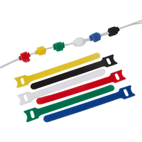 Vente en gros de serre-câbles dos à dos à crochet et boucle attache de sangle attaches de câble réutilisables colorées vente à chaud