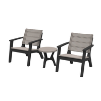 Ensemble de chaises de balcon de bistrot de jardin, mobilier d'extérieur, table basse et chaise