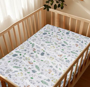 ผ้าปูที่นอนเด็กอ่อน 100% ผ้ามัสลิน ผลิตตามสั่ง พร้อมใบรับรอง OEKO GOTS ยี่ห้อ <span class=keywords><strong>Pattex</strong></span>  รับทำโลโก้ตามสั่ง - Product Image 2