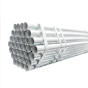 Pipe Factory Direct Price BS 1387 Galvanized Gi Round Steel Tube Iron Shandong Chengming Steel Electro Galvanized From Indonesia