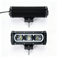 Barre lumineuse LED Angel Eyes DRL 30/60/90/120/150/180/210/240W, 240W IP68, 8-54 pouces, phare auxiliaire pour voitures 4x4, camions tout-terrain