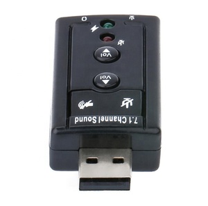 Tarjeta de sonido de 7,1 canales, dispositivo de <span class=keywords><strong>Audio</strong></span> externo sin unidad, USB 2,0, para ordenador portátil, otros dispositivos de <span class=keywords><strong>Audio</strong></span> para el hogar - Product Image 3