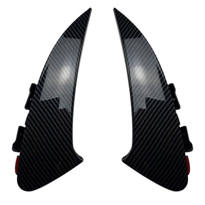 Mercedes-Benz CLA-Class C118 Rear Air Blade Piano Black Carbon Fiber Texture Weather Shields Car Door Deflectors - Product Image 2