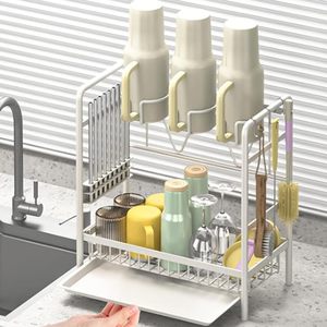 Égouttoir à bouteilles avec support pour pailles pour gobelets Stanley, organisateur de bouteilles d'eau pour porte-gobelets Stanley - Product Image 1