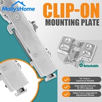 Charnières de porte d'armoire en acier inoxydable à fermeture douce réglables en 3D, charnières en forme de coupelle de 35 mm pour porte d'armoire de cuisine