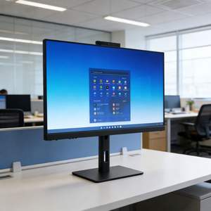 Ordinateur de bureau tout-en-un (AIO) neuf de l'usine Wandong, avec processeur AMD Ryzen 5 5600, RAM DDR4, prises EU/AU/US, écran LCD, idéal pour le bureau et le gaming. - Product Image 1