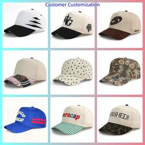 Casquette <span class=keywords><strong>de</strong></span> baseball en coton à 5 panneaux HBA54, bicolore, à pois, avec visière, style sportif et urbain, <span class=keywords><strong>de</strong></span> luxe, broderie Live Well, unisexe, vente en gros - Product Image 6